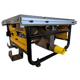 Vacuum Adapter for Portable Table Saws - Universal Fits - Dust Collection - Galactic Gadgets (1-7/8in Yellow)