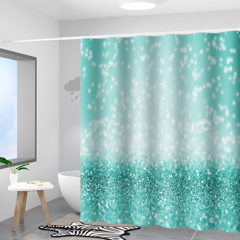 Moslion Boho Mandala Feathers Shower Curtain 72 x 72 Inch
