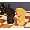 RoyalChessMall-3.9" Berliner Modern Minimalist Chess Pieces Only Set- Weighted Ebonised