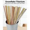 MUMSUNG Titanium Chopsticks 1 Pair with Carry Case, Lightweight Reusable