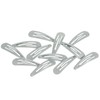 12 More Grip Hair Clips Hair Clips Silver Shimmer 4.8