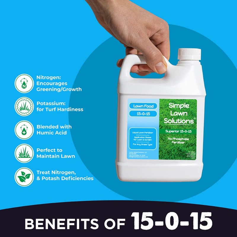 Superior 15-0-15 Liquid Fertilizer Nitrogen & Potash Lawn Food -