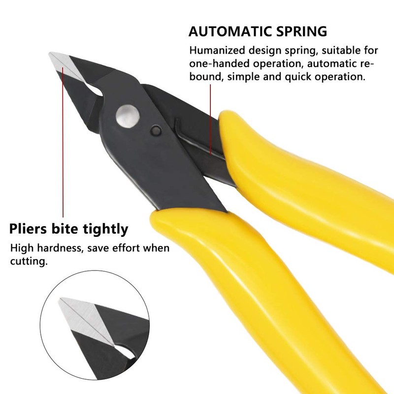 Kalim 5’’ Mini Wire Cutter, Precision Flush Cutter, Strong and