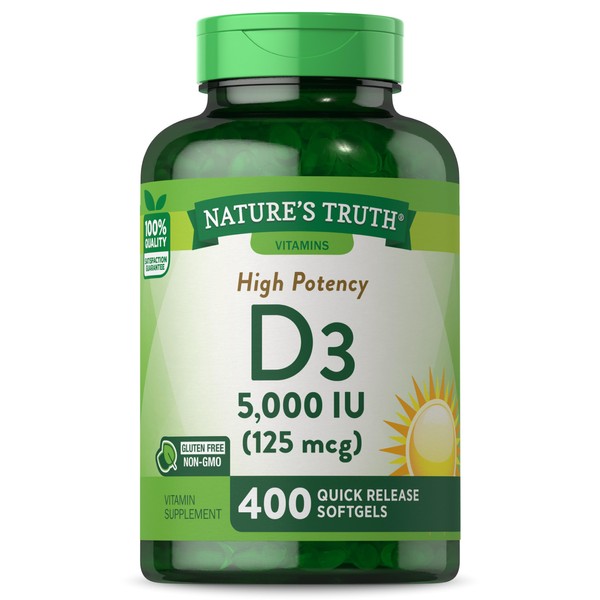 Nature's Truth Nature's Truth Vitamin D3 5000 IU Softgels |