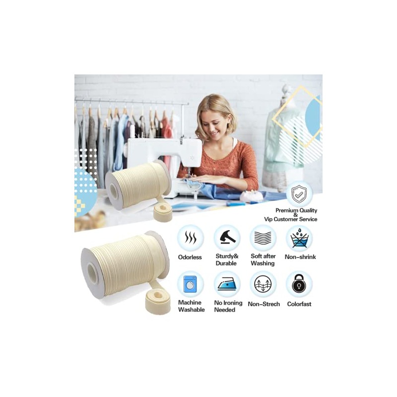 Bias Tape, Double Fold Bias Tape 1/2 Inch Continuous Bulk