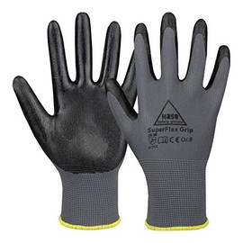Hase Superflex Grip Safety Gloves Size 10 Polyester / Nitrile