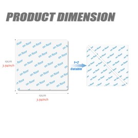 12Pcs Rug Pads Grippers - 10×10cm Non Slip Rug Tape, Washable Grippers for Rug, Anti Curling Rug Pads, Anti Slip Mat Grippers for Mat, Carpet, Grips