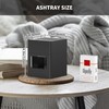 Rechargeable Mini Ashtray with Lid,Detachable Ash tray with Lighter,Aluminum Smokeless