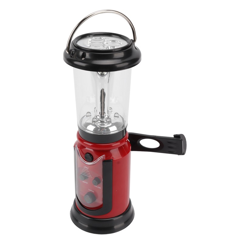 Radio Lantern Hand Crank USB Rechargeable Multi Functional AM FM