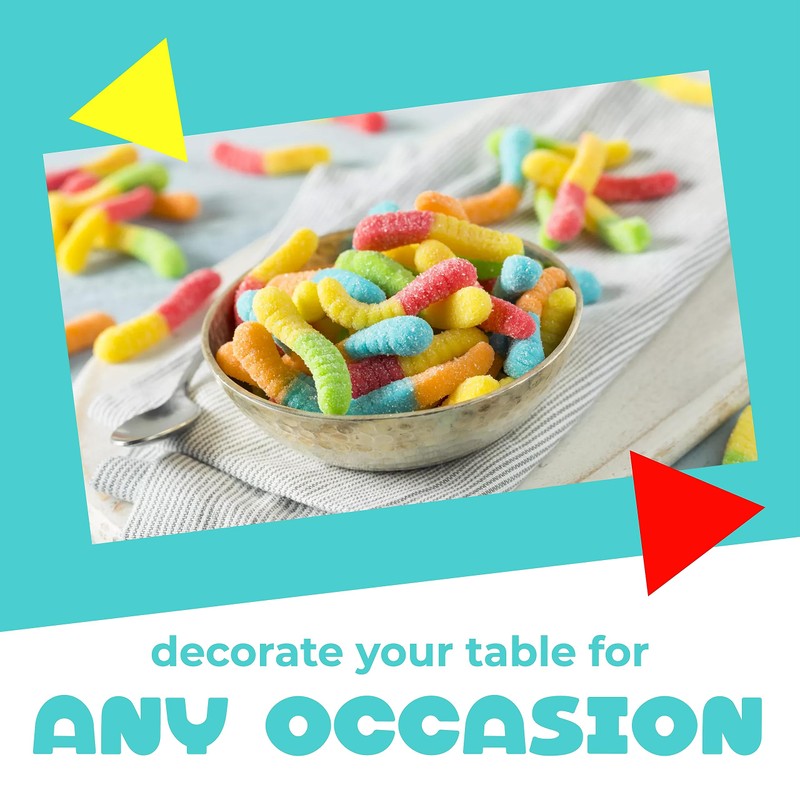 Sour Gummy Worms | 1 Pound Bag of Neon Gummy