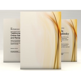Ambiance Certificate Paper, 10 Sheets, Modern, for Certificates, DIN A4 190 g/m², High Quality, Letter Paper, Cardboard Paper, Certificate Paper, Blank Certificate, Recognition Paper