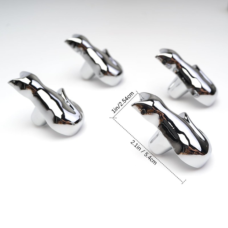 IWADECKY Set of 4 Kittens Cats Cabinet Knobs Bathroom Drawer