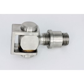 UHRIG Gate Hinge Stainless Steel M20 V2A Steel Hinge, Adjustable Gate Hinge, Weld-On Strap e.g. for Garden Gates (M20 Stainless Steel)
