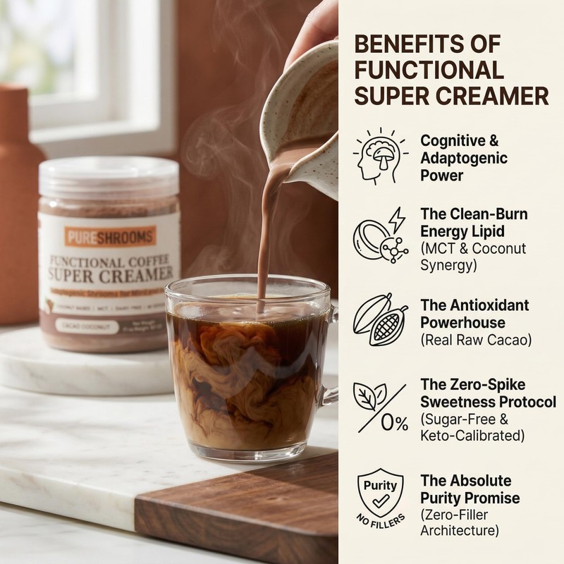 PureShrooms Functional Coffee Super Creamers (Cacao)