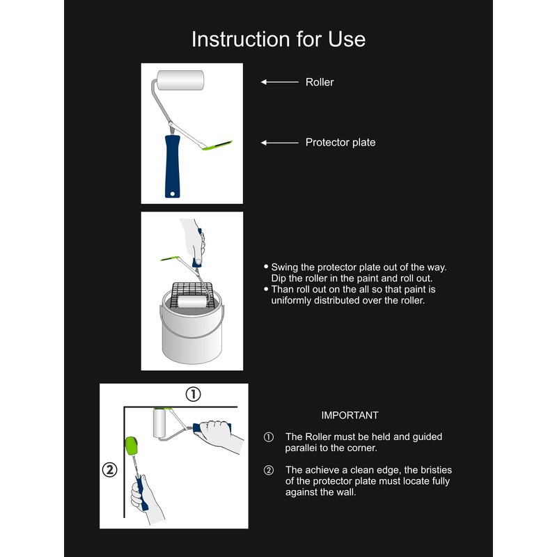 Mivos Trimming Roller 10 cm - Line Roller for Quick