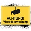 Achtung Videoüberwachung Sign (30 x 20 cm Plastic) - Warning