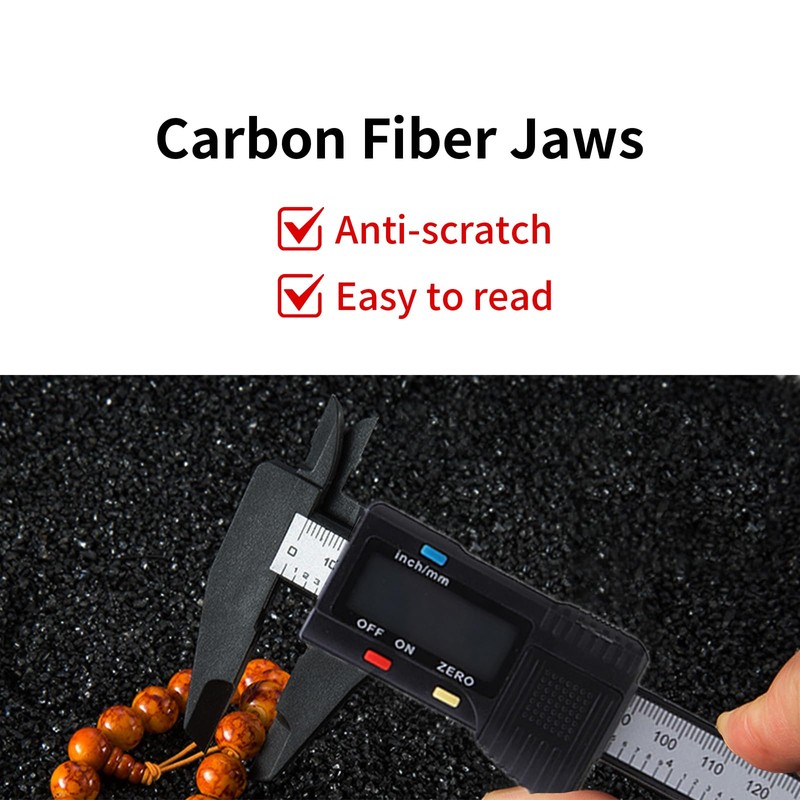 Electronic Digital Caliper, Digital Caliper with Long Jaw Measuring Tool