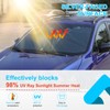 Windshield Sun Shade Compatible with Subaru Crosstrek/XV 2018-2025 Foldable Front