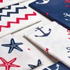 4 x Patchwork Cotton Fabrics, 50 x 40 cm, Nautical