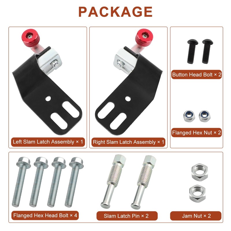 M MATI Front Left & Right Door Slam Latch Kit