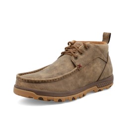 Twisted X Men's Chukka Driving Moc, Moc Toe with CellStretch, Bomber, 9.5 W
