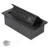 Power Socket Slow Opening Waterproof Modern Recessed Power Strip Desk
