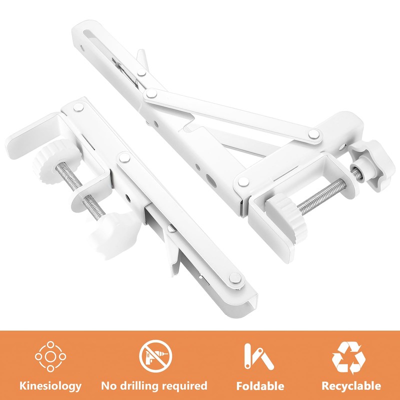 Folding Console Heavy Duty Folding Angle with C Clamp, Hinges
