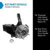 TRQ Front Left Steering Knuckle Assembly Kit Compatible with 2012-2018