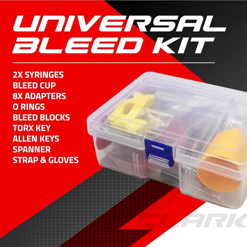 Clarks Cycle Systems Hydraulic Disc Brake Bleed Tool Kit, Universal,