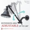 Shower Head Extension Arm by JS Jackson Supplies, Adjustable 10
