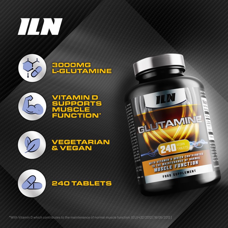 Glutamine - 3000mg L Glutamine Per Serving - Enhanced with