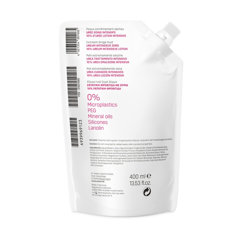 UREA Face Cream Body Lotion Refill Bag White