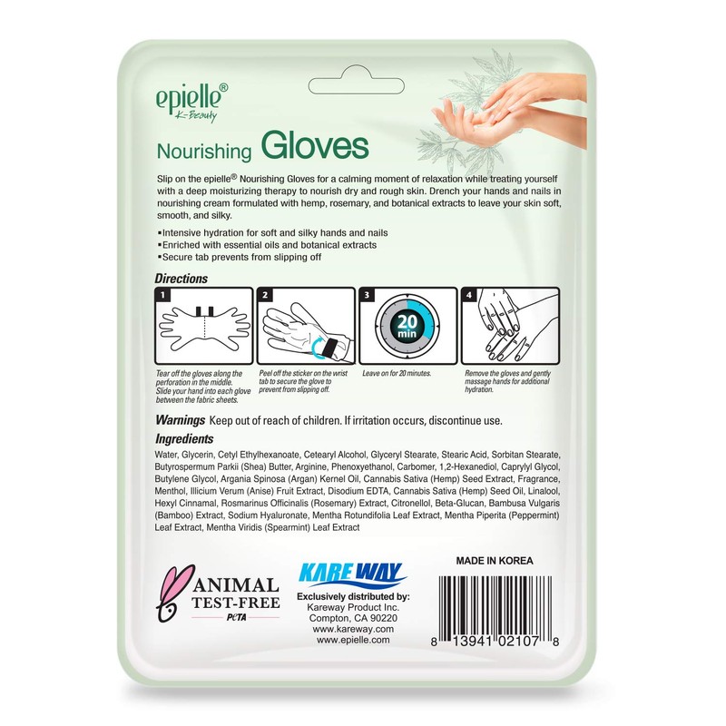 Epielle Relaxing & Nourishing Hand & Foot Masks, Repair and