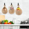 SHAIDOJIO Pack of 3 Fruit Hammock, Fruit Basket Hanging, Hand-Woven