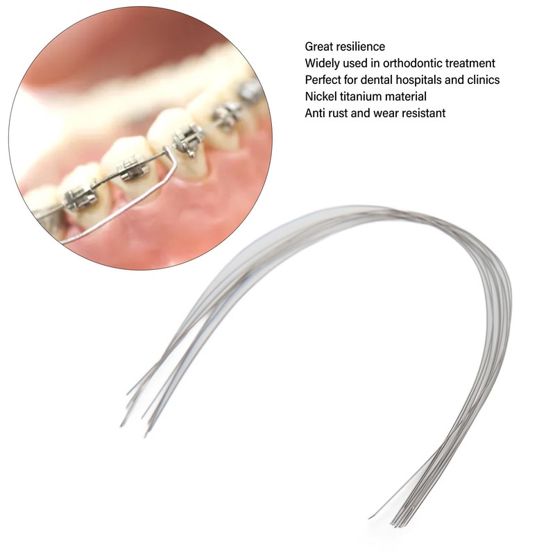 50pcs Dental Orthodontic Arch Wire Nickel Titanium Orthodontic Rectangular Arch