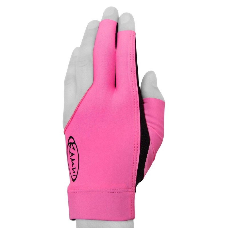 KAMUI Billiard Glove - Quickdry - for Left Hand (Pink,