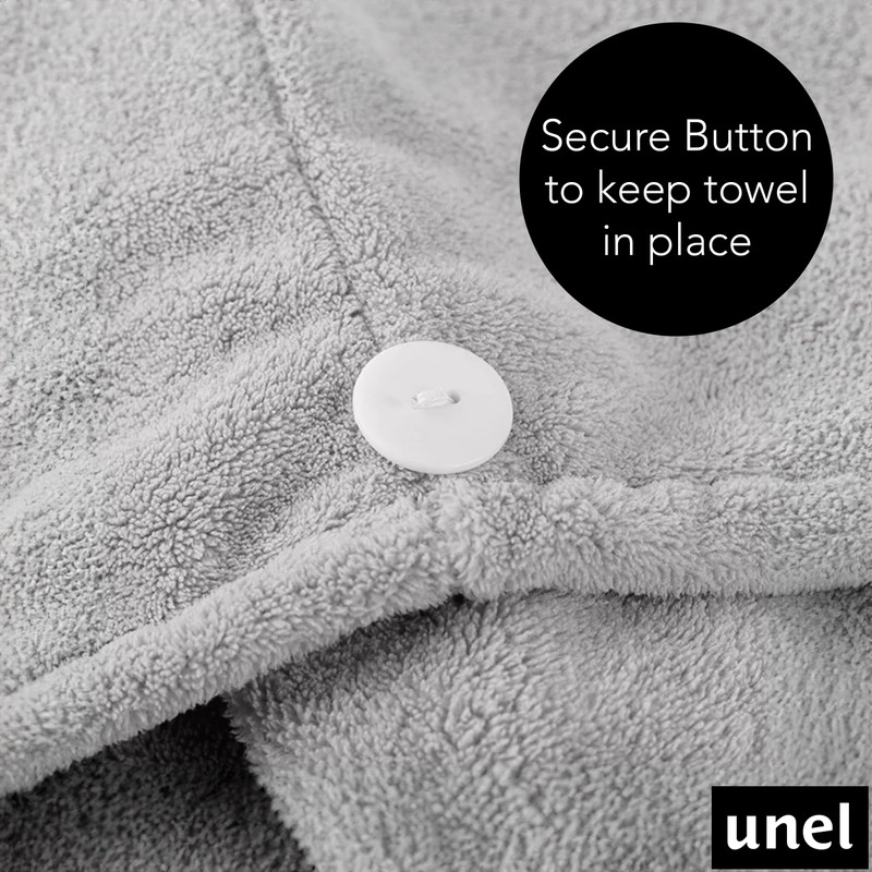 unel Rapid Dry Hair Towel, Microfibre Fast Drying Soft and