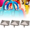 BORDSTRACT Rivets for Shoes, 100 Pieces Square Rivets, 15 mm