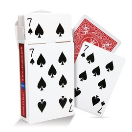 Magic Makers One Way Forcing Red Bicycle Back Decks Combo 7 Spades and Jack Diamonds - 2 Decks Included