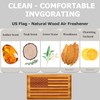 Car Air Freshener, Wood Air Freshener American US Flag Design,