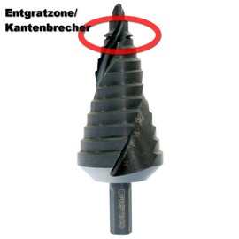 Proteco-Werkzeug® HSS TIAlN Titanium Professional Step Drill Cone Drill Bit Metal Drill 4-32 mm