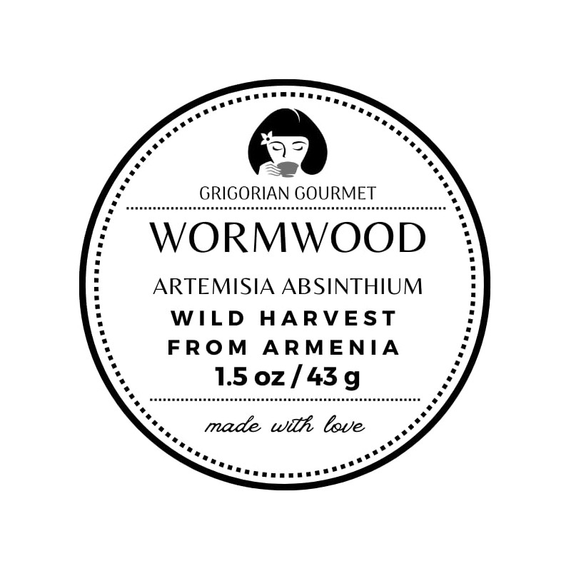 Wormwood (Artemisia Absinthium), 1.5 oz (43 grams), Wild-Harvested from Armenia.