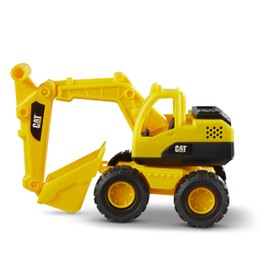 Cat Construction Fleet 10” Excavator Toy – Heavy‑Duty Plastic, Working Boom & Bucket, Free‑Rolling Wheels, Indoor/Outdoor Sandbox Vehicle for Toddlers & Kids Ages 2 +