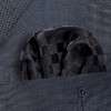 DonDon Men's Pocket Square Pre-folded for the Perfect Fit, Black