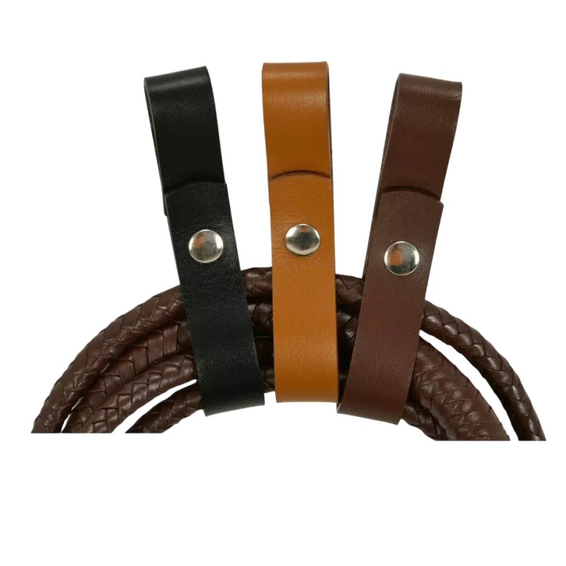 Bullwhipsquadron 3xLeather Whip Holster Belt Loop Bull Whip Holder Holster