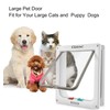 CEESC Extra Large Cat Door (Outer Size 11"x9.8"), Weatherproof, White,