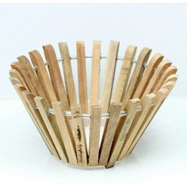 Orchidmate.com Hanging wooden orchid basket - Round 6"