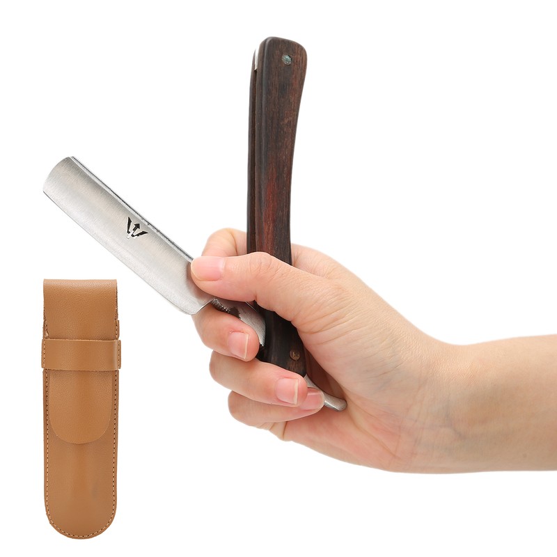 Men Manual Shaving Blade Holder Folding Shaving Knife Rack with