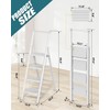 GORWARE 4 Step Ladder, Foldable Step Stools 330lbs Lightweight Sturdy
