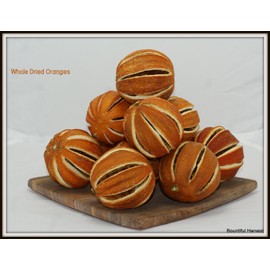 Dried Orange Slices and Whole Oranges for Crafts and Decorations (250g, Whole Dried Oranges)